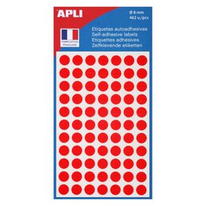 Agipa Pastilles adhésives Ø 8 mm Agipa 11183 rouges - Pochette de 462 Vert