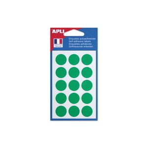 Apli Pastille de signalisation, diamètre: 19 mm, blanc - Lot de 24