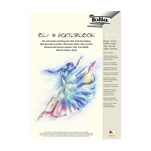 Folia Bloc huile et acrylique, A4, 290 g/m2, 10 feuilles - Lot de 4