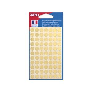 Apli Pastille de signalisation, diamètre: 8 mm, or - Lot de 24 Vert