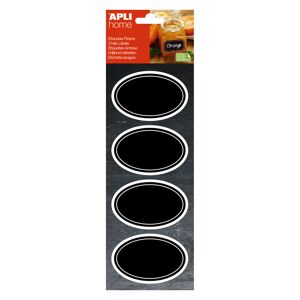 Agipa Etiquette enlevable ardoise ovale 80 x 50 mm Agipa - Boîte de 8 Magenta - Publicité