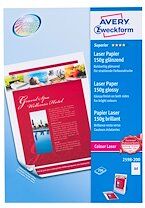 Avery Papier photo laser Avery A4 150 g - 200 feuilles Avery Papier photo laser Avery A4 150 g - 200 feuilles