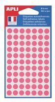 Agipa Pastilles adhésives Ø 8 mm Agipa 11183 rose - Pochette de 462