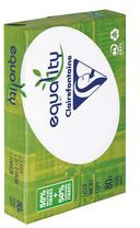 Clairefontaine Ramette papier recyclé Clairefontaine Equality A4 80 gr - 500 feuilles - blanc Clairefontaine Ramette papier recyclé Clairefontaine Equality A4 80 gr - 500 feuilles - blanc