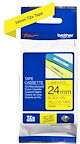 Brother Ruban pour PTOUCH laminé Noir/Jaune 24mmx8m TZE651 Brother Ruban pour PTOUCH laminé Noir/Jaune 24mmx8m TZE651