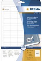 Herma Etiquette universelle SPECIAL, 63,5 x 38,1 mm, blanc - Lot de 2 Herma Etiquette universelle SPECIAL, 63,5 x 38,1 mm, blanc - Lot de 2