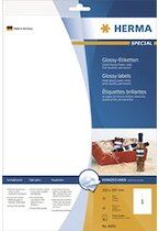 Herma Etiquette haute brillance 210 x 297 mm, blanc Herma Etiquette haute brillance 210 x 297 mm, blanc