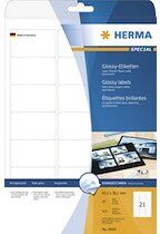 Herma Etiquette brillante SPECIAL, 96 x 63,5 mm, blanc Herma Etiquette brillante SPECIAL, 96 x 63,5 mm, blanc