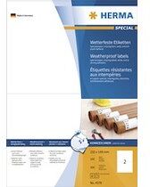 Herma Etiquette SPECIAL, 210 x 297 mm, résistant Herma Etiquette SPECIAL, 210 x 297 mm, résistant