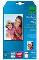 Sigel Papier photo Ultra, 13 x 18 cm, super brillant - Lot de 2