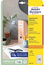 Avery Etiquette pour codes QR, 45 x 45 mm, carré - Lot de 2 Avery Etiquette pour codes QR, 45 x 45 mm, carré - Lot de 2