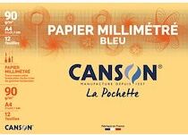 Canson Papier millimétré, A4, 90 g/m2, couleur: bistre - Lot de 5 Canson Papier millimétré, A4, 90 g/m2, couleur: bistre - Lot de 5
