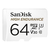 SanDisk High Endurance - carte mémoire flash - 64 Go - microSDXC UHS-I