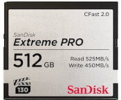 SanDisk Extreme Pro - carte mémoire flash - 512 Go - CFast 2.0 SanDisk Extreme Pro - carte mémoire flash - 512 Go - CFast 2.0