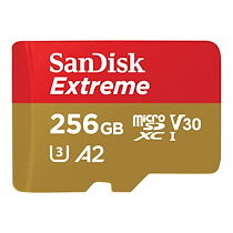 SanDisk Extreme - carte mémoire flash - 256 Go - microSDXC UHS-I SanDisk Extreme - carte mémoire flash - 256 Go - microSDXC UHS-I