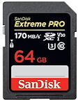 SanDisk Extreme Pro - carte mémoire flash - 64 Go - SDXC UHS-I SanDisk Extreme Pro - carte mémoire flash - 64 Go - SDXC UHS-I