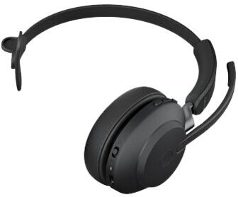 Gn audio Jabra Evolve2 65, UC Mono Casque Sans fil Arceau Bureau/Centre d'appels USB Type-A Bluetooth Noir Gris