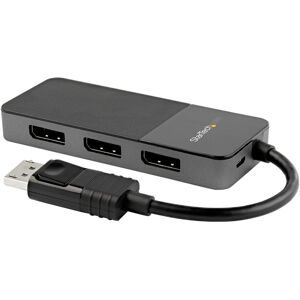 StarTech.com Répartiteur DisplayPort 1.4 à 3 ports, Adaptateur Multi-Moniteur DisplayPort vers 3x DP, Hub MST Triple pour Ordinateur 4K, Alimentati...