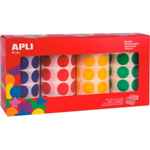 Agipa Pastille adhésive Ø 20mm Agipa 7080U couleurs assorties - Boîte de 7080