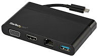StarTech.com Adaptateur multiport AV numérique avec sorties vidéo HDMI et VGA - USB-A (DKT30CHVCM) - station d'accueil - USB-C - VGA, HDMI - GigE StarTech.com Adaptateur multiport AV numérique avec sorties vidéo HDMI et VGA - USB-A (DKT30CHVCM) - station d'accueil - USB-C - VGA, HDMI - GigE