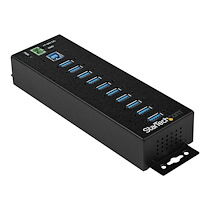 StarTech.com Hub USB 3.0 industriel à 10 ports - Alimentation externe - Protection contre DES et les surtensions jusqu'à 350 W (HB30A10AME) - concentrateur (hub) - 10 ports