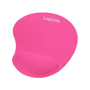 Logilink Repose-poignet à gel avec tapis de souris, rose - Lot de 3