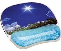 Fellowes Repose-poignet tapis de souris 'plage tropicale' Fellowes Repose-poignet tapis de souris 'plage tropicale'