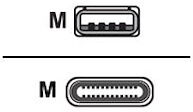 Huddly câble USB - USB type A pour USB-C - 2 m