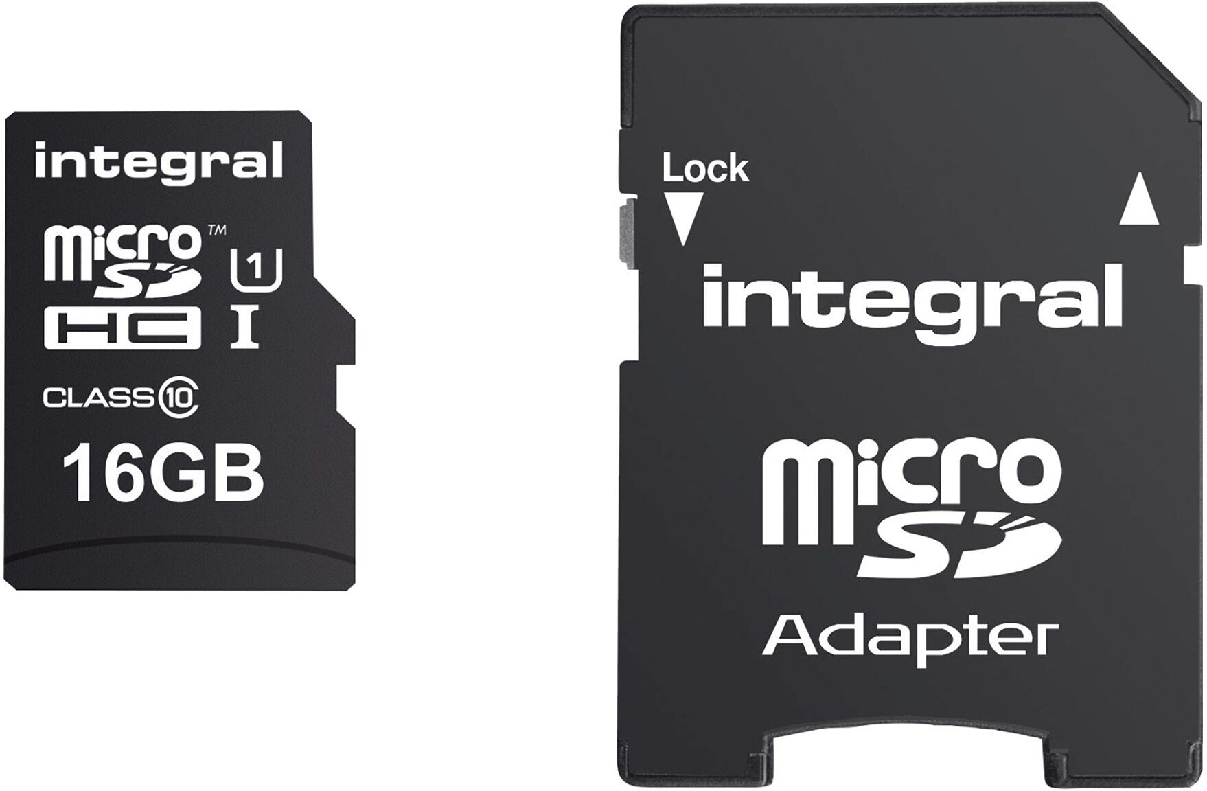 Integral Carte mémoire Intégral SDHC avec adaptateur 16 Go - classe 10