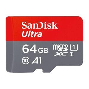 SanDisk Carte mémoire micro SDHC 64 Go SANDISK avec adaptateur SDXC - classe 10 Blanc - Publicité
