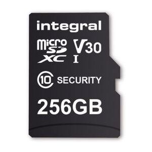 Integral Carte micro SD Security 256Go 4K V30 UHS-1 U3