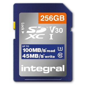 Integral Carte SDXC 256Go 4K INSDX256G-100V30