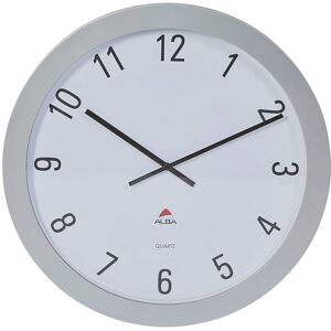 Alba Horloge murale géante gris  60 cm Argent