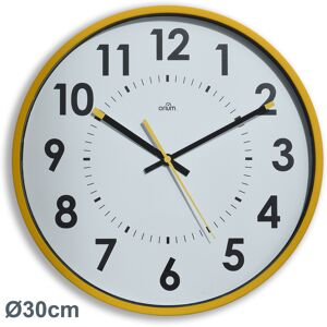 Orium Horloge murale à quartz diamètre 30 cm - jaune Prune