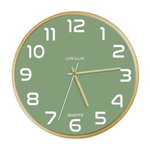 Unilux Pendule quartz Unilux baltic diamètre 31,5 cm hêtre / vert