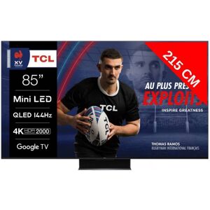 TCL TV Mini LED 4K 215 cm 85MQLED87 144Hz Google TV QLED Mini LED