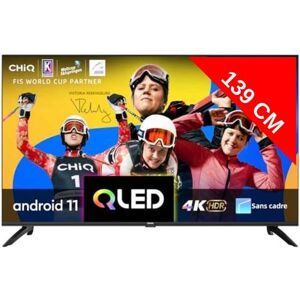 CHIQ TV LED 4K 139 cm U55QG7L - Android TV 4K, QLED