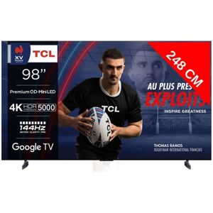 TCL TV QLED 4K 248 cm 98XMQLED98 144Hz Google TV