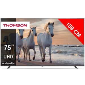 Thomson TV LED 4K 189 cm 75UA5S13 Android Magenta - Publicité