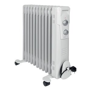 Clatronic Radiateur bain d'huile RA 3737, 11 éléments, blanc