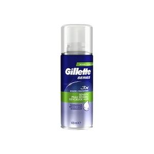 Gillette Gel à raser Series Sensitive, 100 ml - Lot de 9 - Publicité