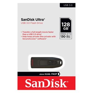 SanDisk Clé USB 3.0 SanDisk Ultra 128 Go Blanc/vert - Publicité