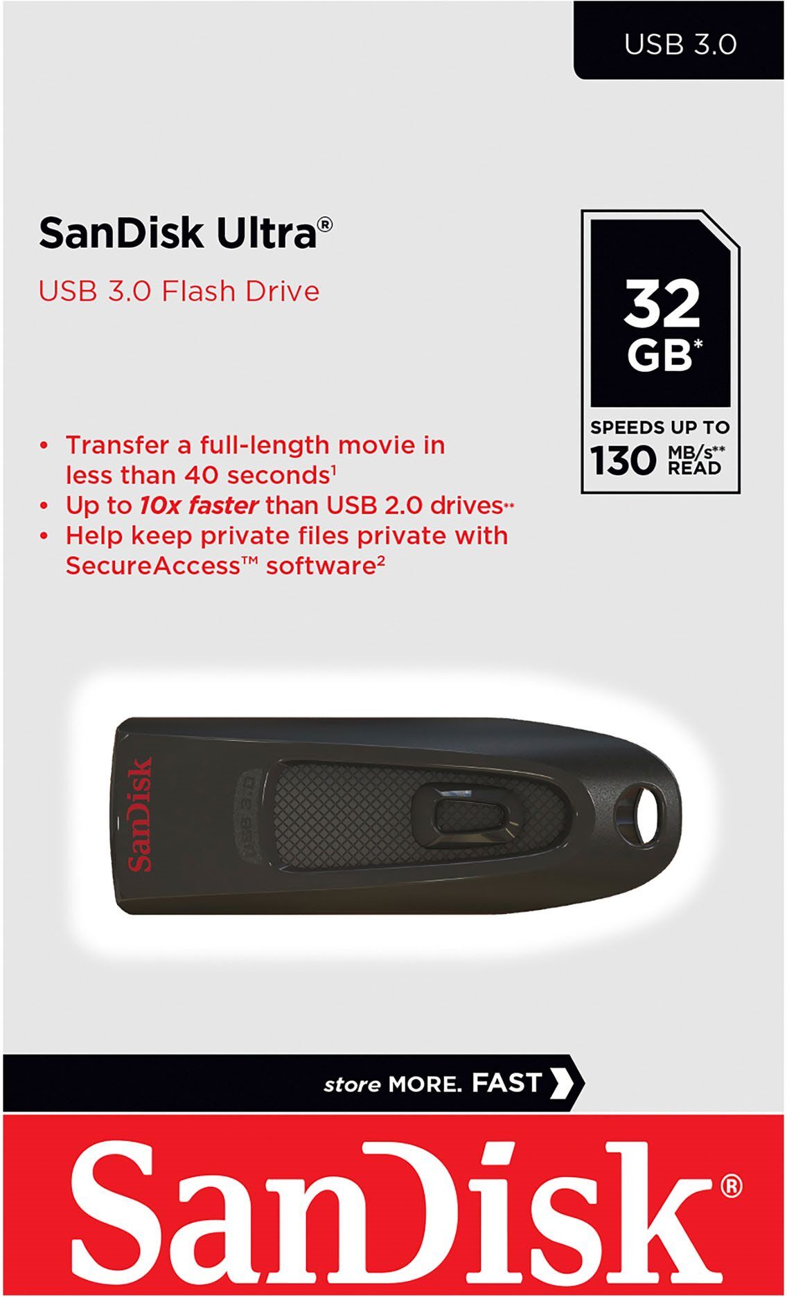 Clé USB 3.0 SanDisk Ultra 32 Go