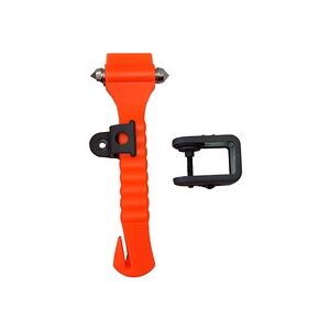 Leina-werke LEINA Marteau de secours, avec coupe ceinture, orange