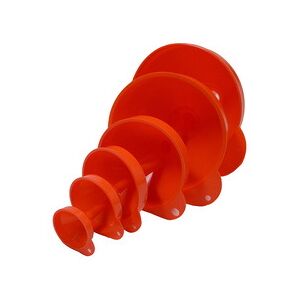 Iwh Set d'entonnoir, 6 pieces, orange - Lot de 2