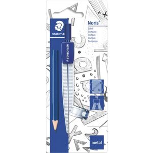 Staedtler Compas scolaire avec attache-compas universelle et crayon graphite. -