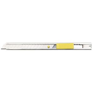 Nt cutter STL-ONE, boîtier en aluminium, 9 mm, argent/jaune - Lot de 2