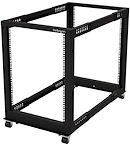 StarTech.com 15U 19" Open Frame Server Rack - 4 Post, Adjustable Depth 22 to 40" - Mobile Network Equipment Rack - HP ProLiant ThinkServer rack - 15U