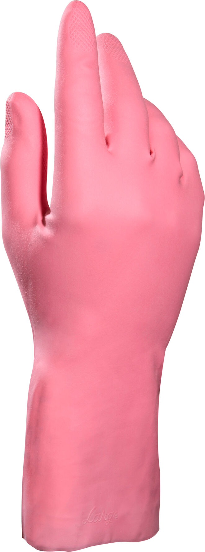 Gants de ménage Mapa latex rose Vital 115 - Taille 6 - Lot de 10