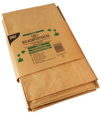 Papstar Sac compostable, 120 litres, brun - Lot de 3